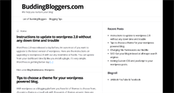 Desktop Screenshot of buddingbloggers.com