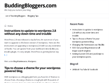 Tablet Screenshot of buddingbloggers.com